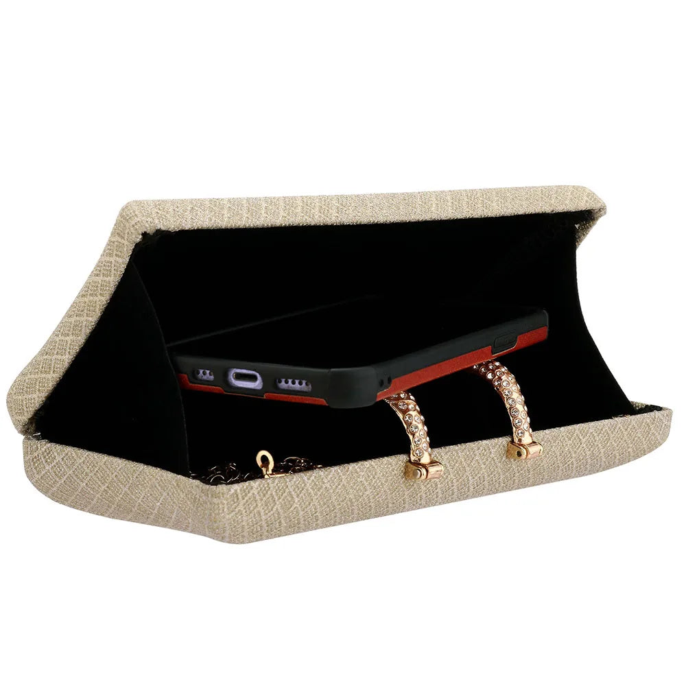 Women’s Luxury Gold Glitter Clutch