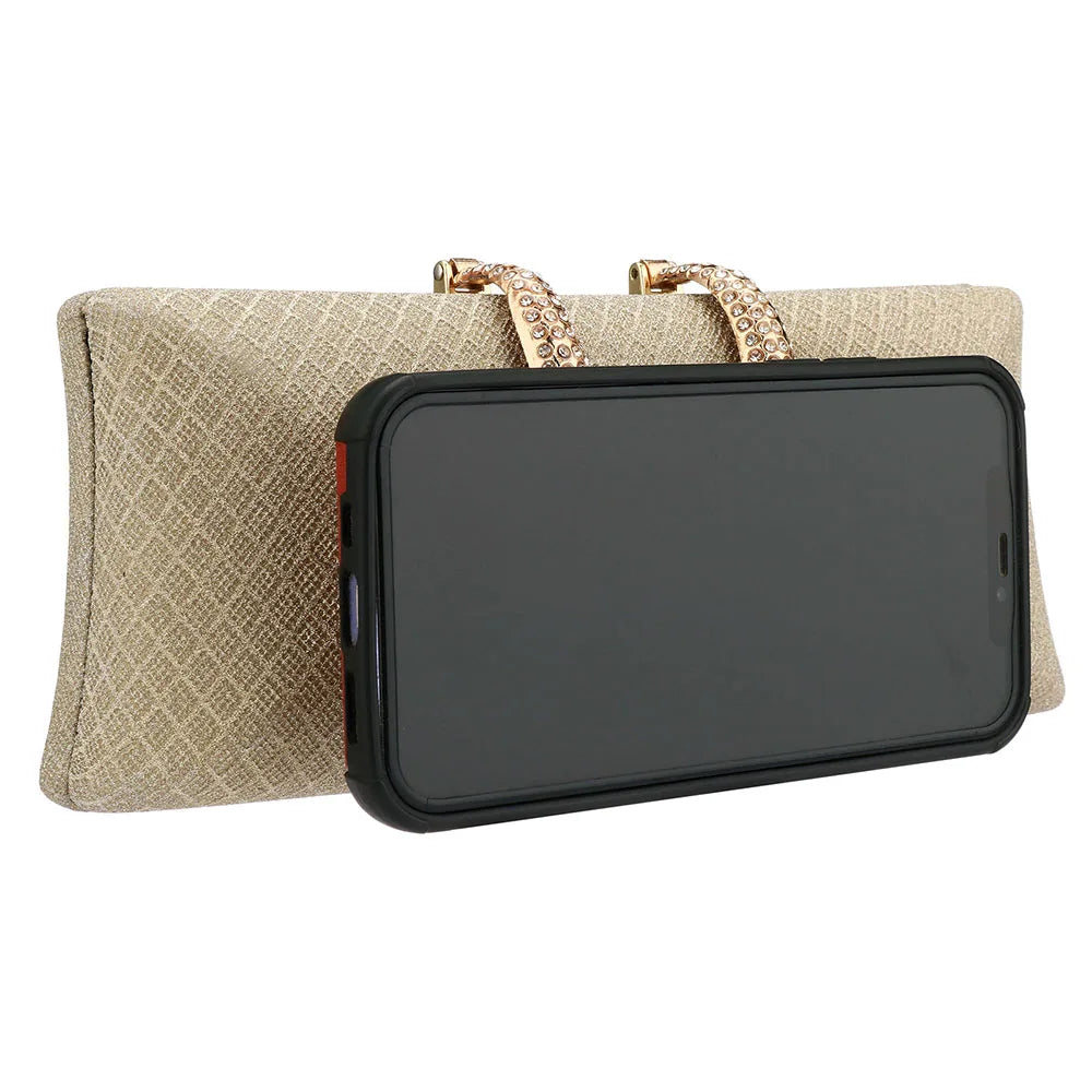 Women’s Luxury Gold Glitter Clutch