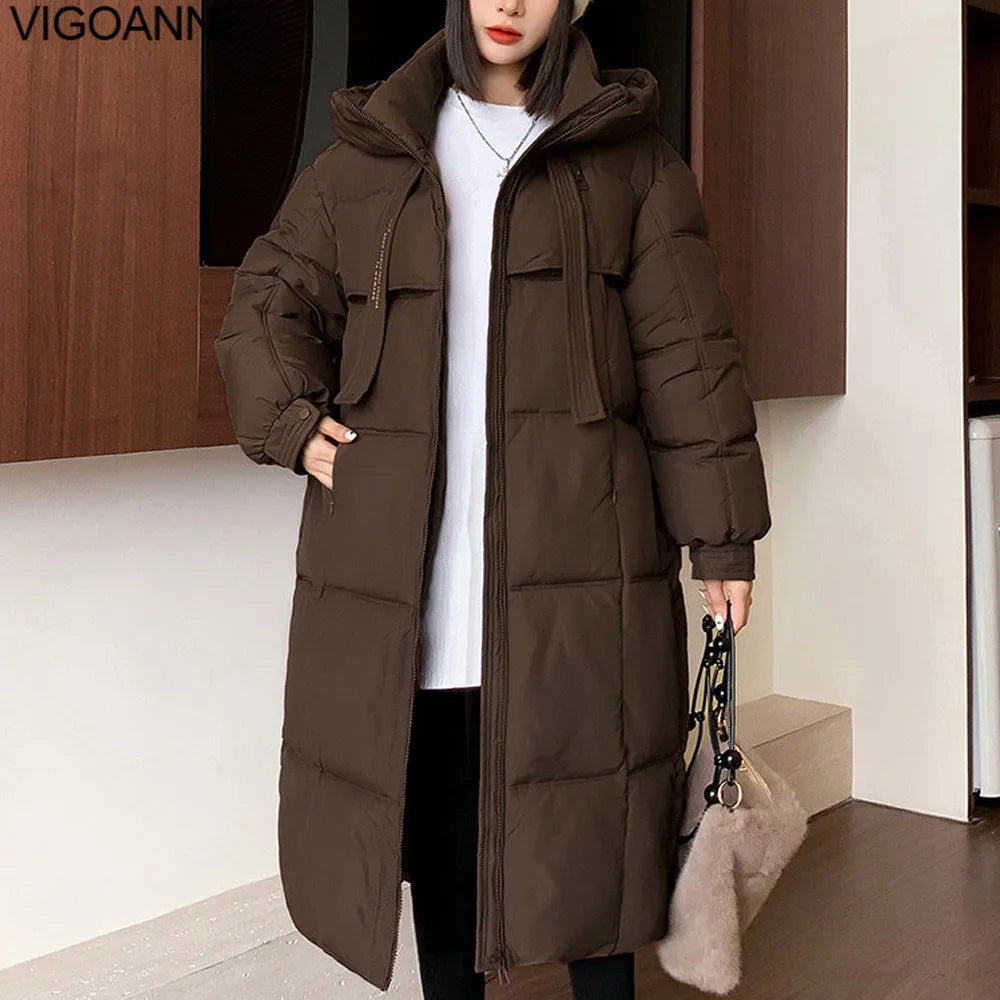 Long Warm Winter Jacket for Women