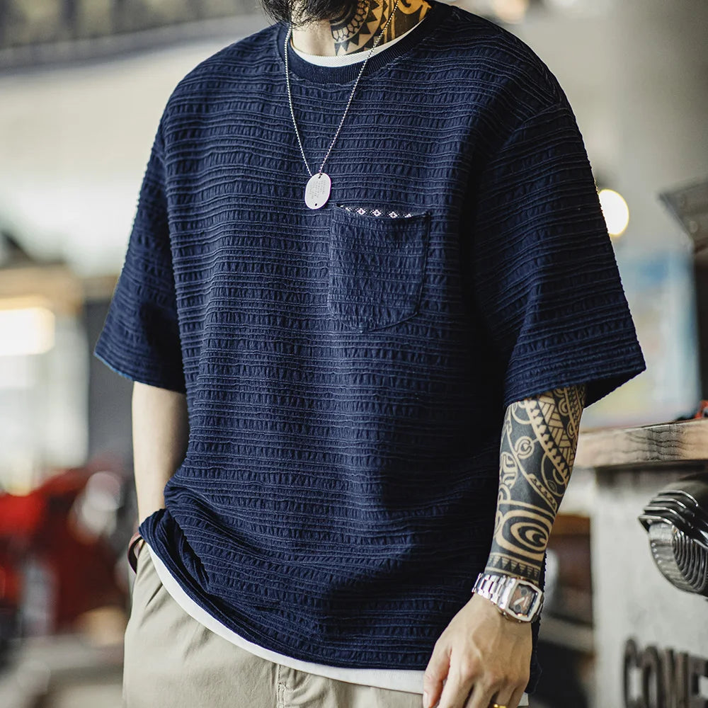 MEN’S RETRO KNITTIED T-SHIRT