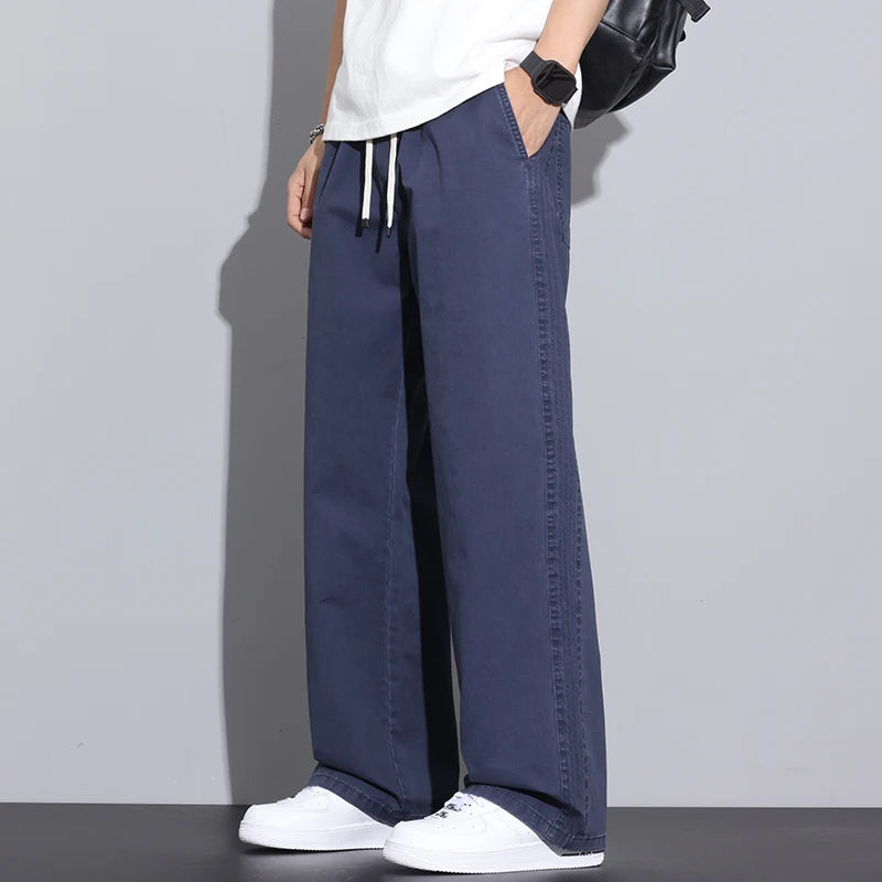 Men’s Cotton Straight Pants