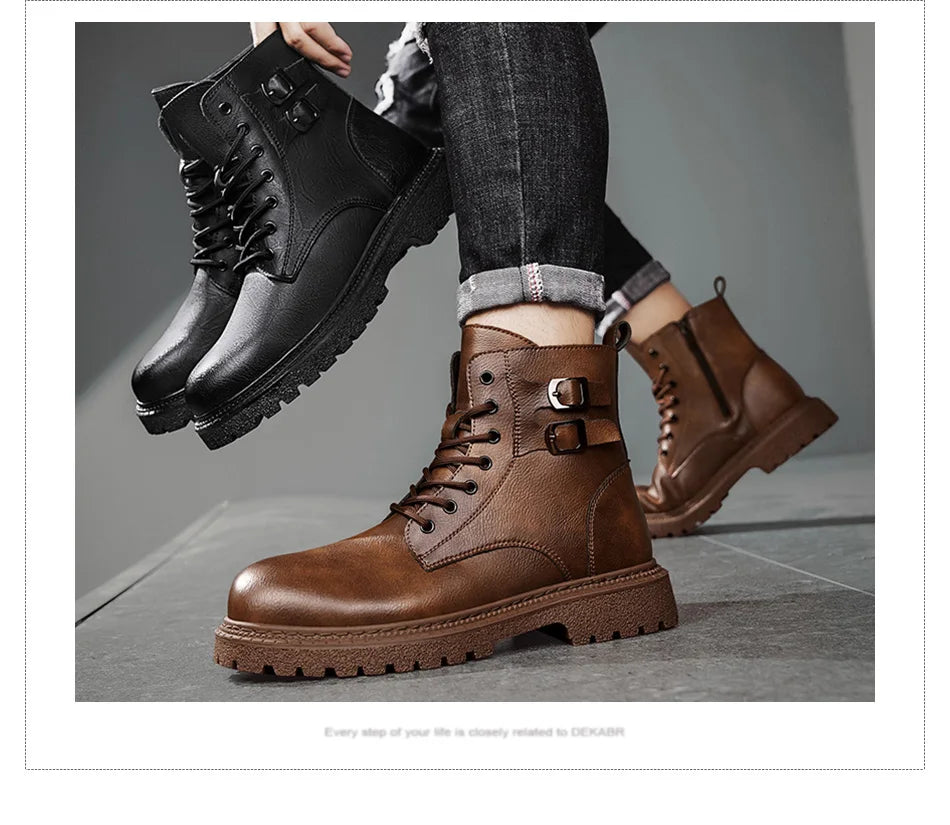 DEKABR Men’s Waterproof Snow Boots
