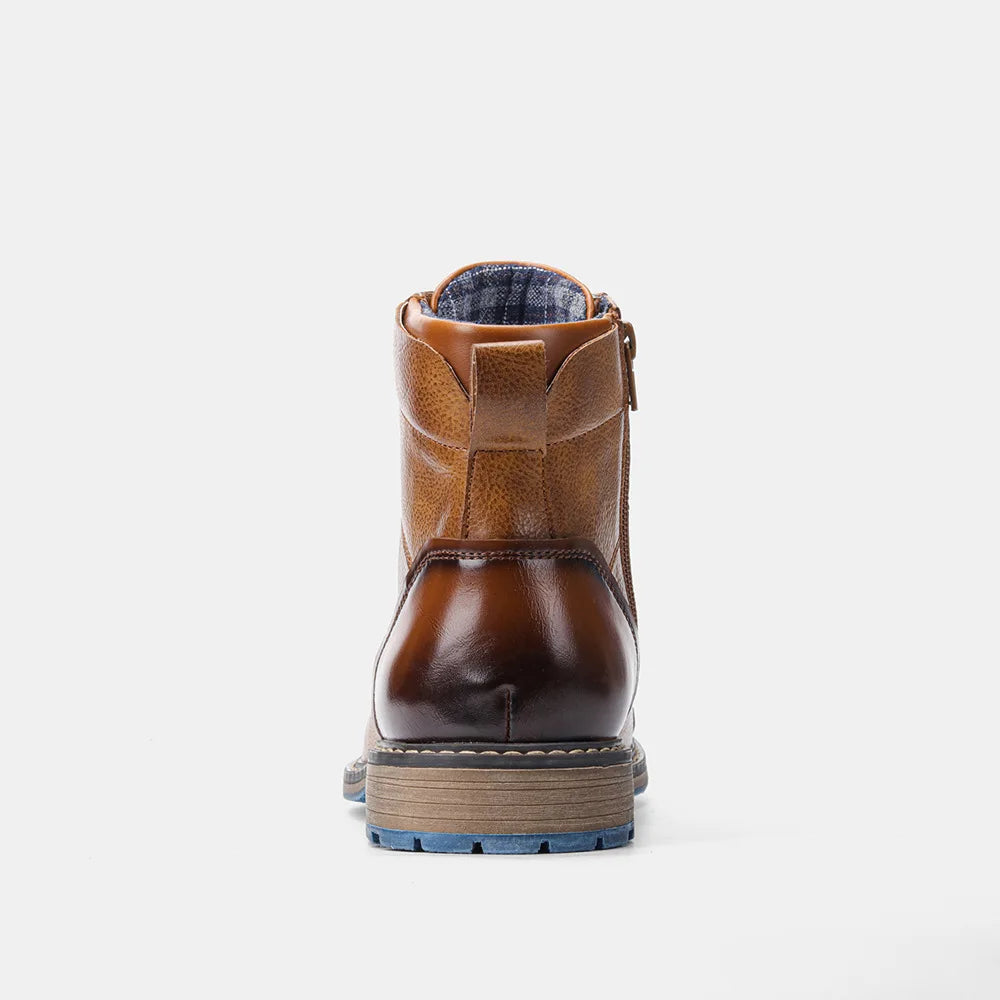 MEN'S ANKLE LEATHER BOOTS