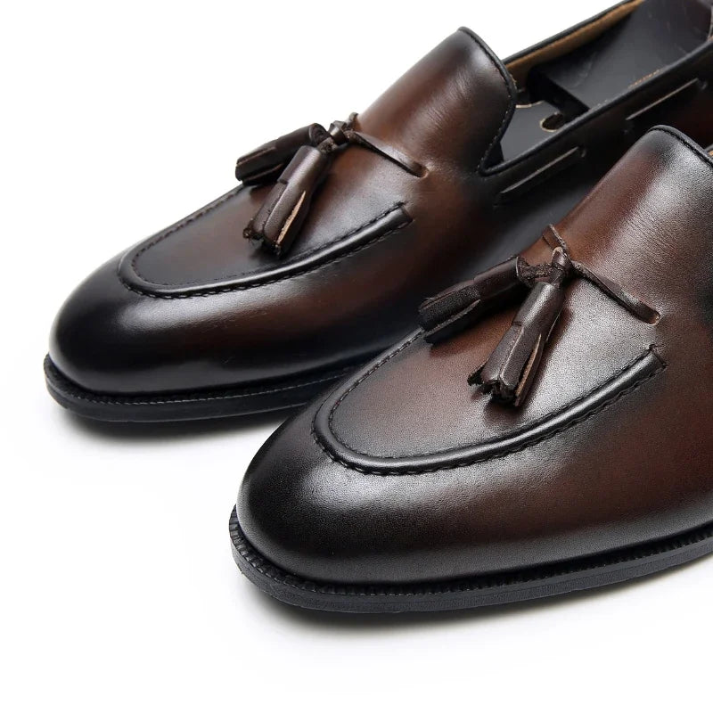 Men’s Genuine Leather Tassel Loafers