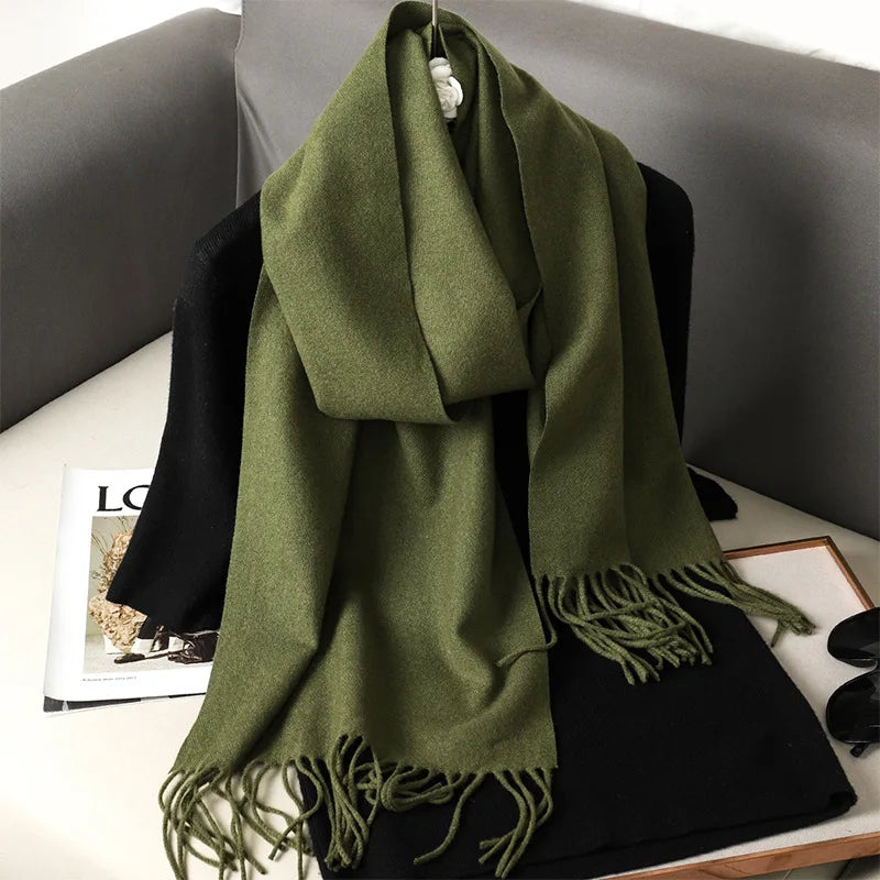 Women’s Warm Cashmere Scarf (62 Colors)