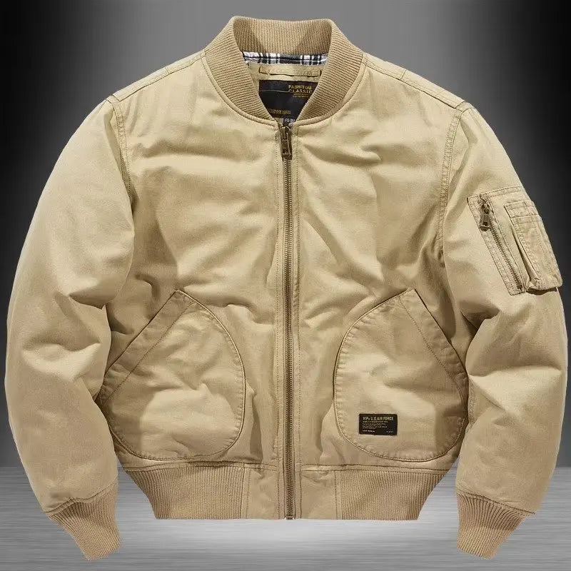 Loose Cotton Baseball Jacket