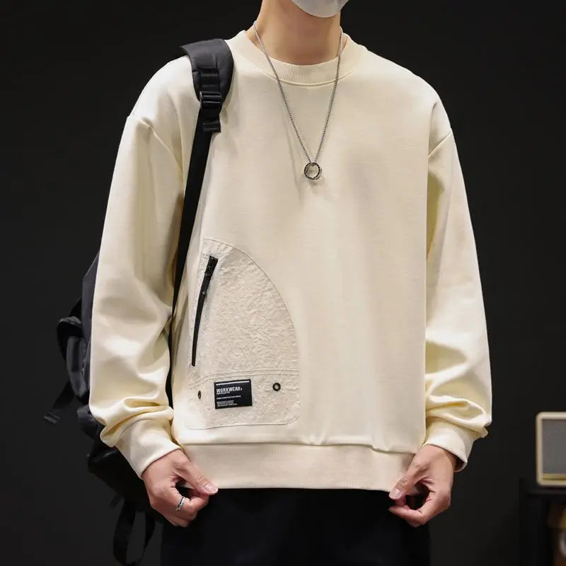 MEN’S PRINTED ROUND NECK SWEATSHIT