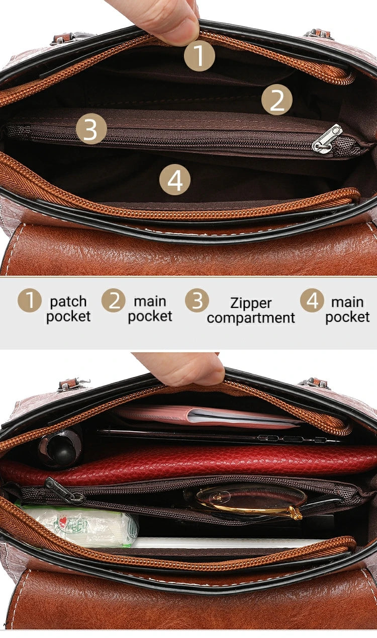 Women’s Retro PU Crossbody Bag