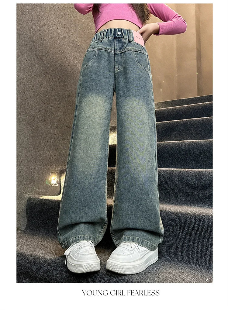 Girls’ Warm Thermal Jeans