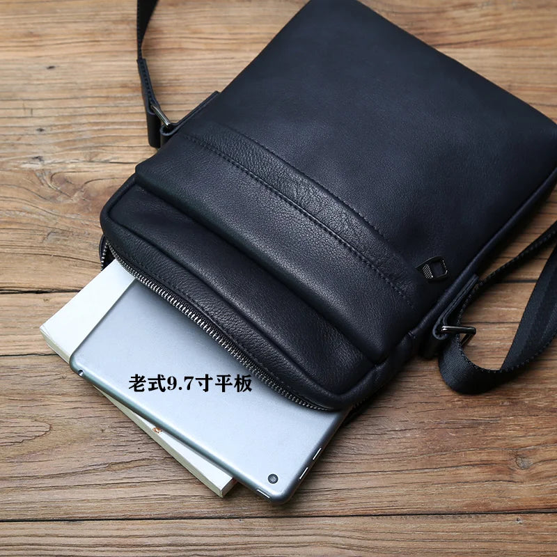 MEN'S LEATHER SHOULDER BAG