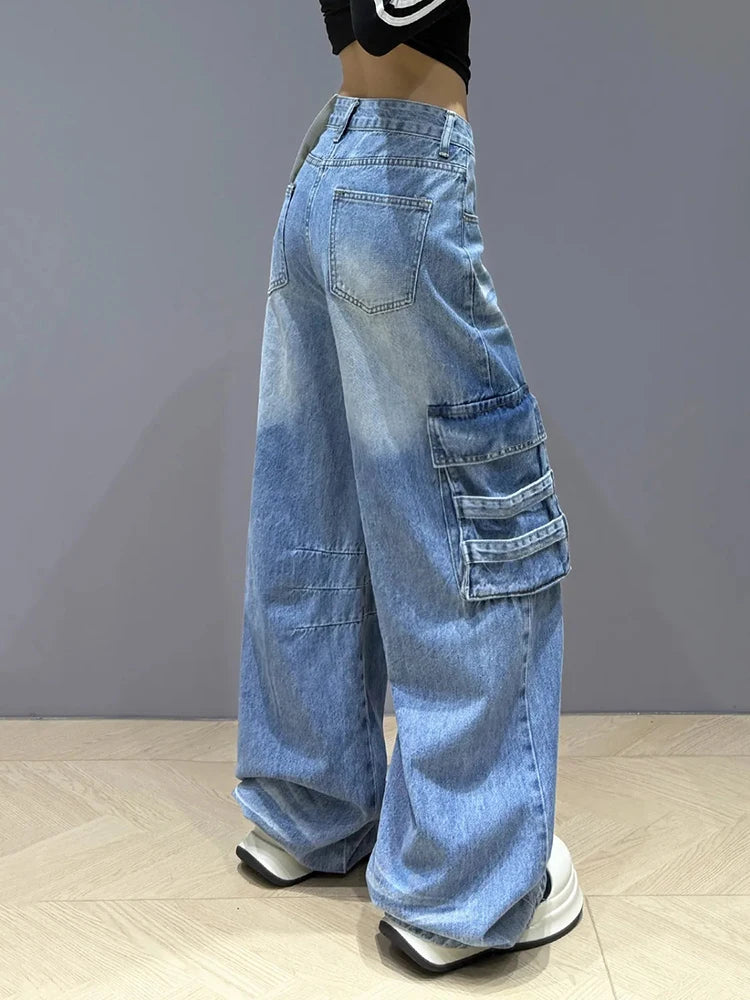 Harajuku Multi-Pocket Baggy Jeans