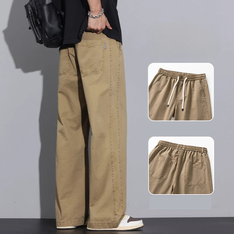 Men’s Cotton Straight Pants