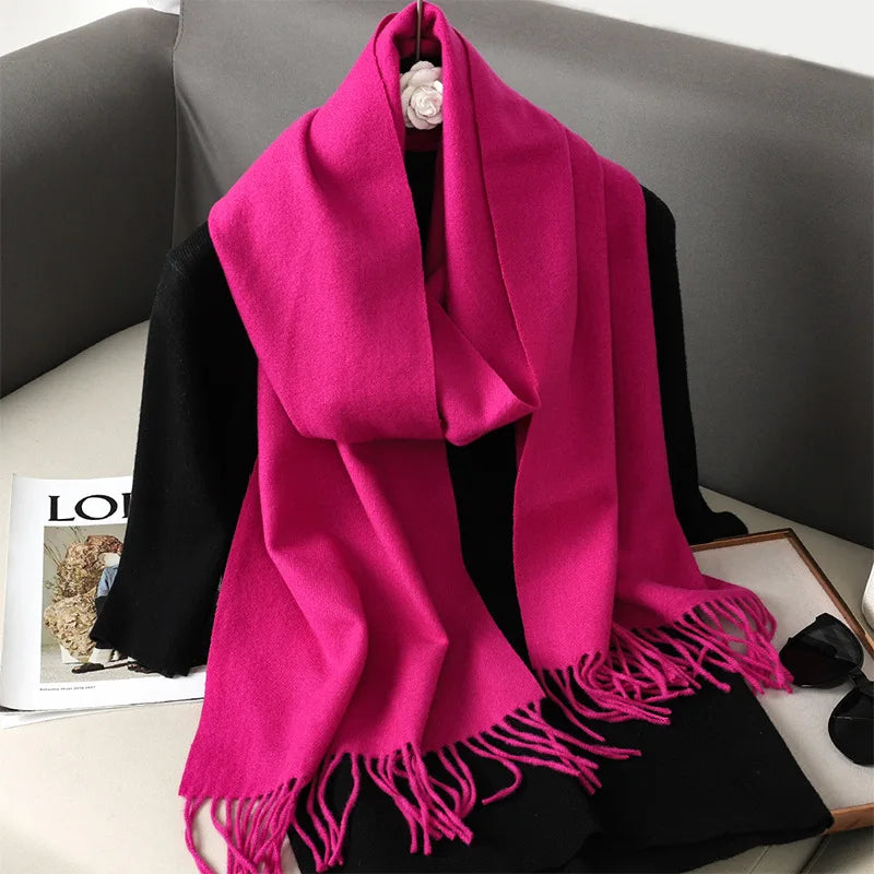 Women’s Warm Cashmere Scarf (62 Colors)