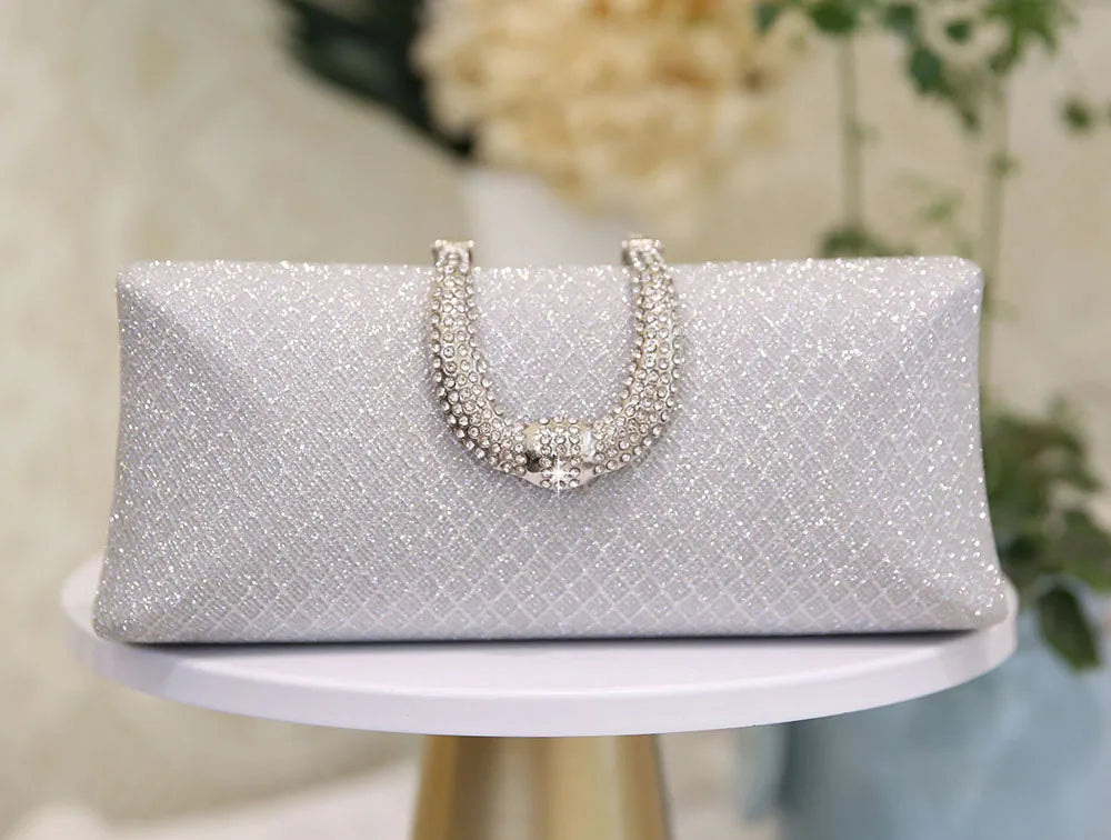Women’s Luxury Gold Glitter Clutch