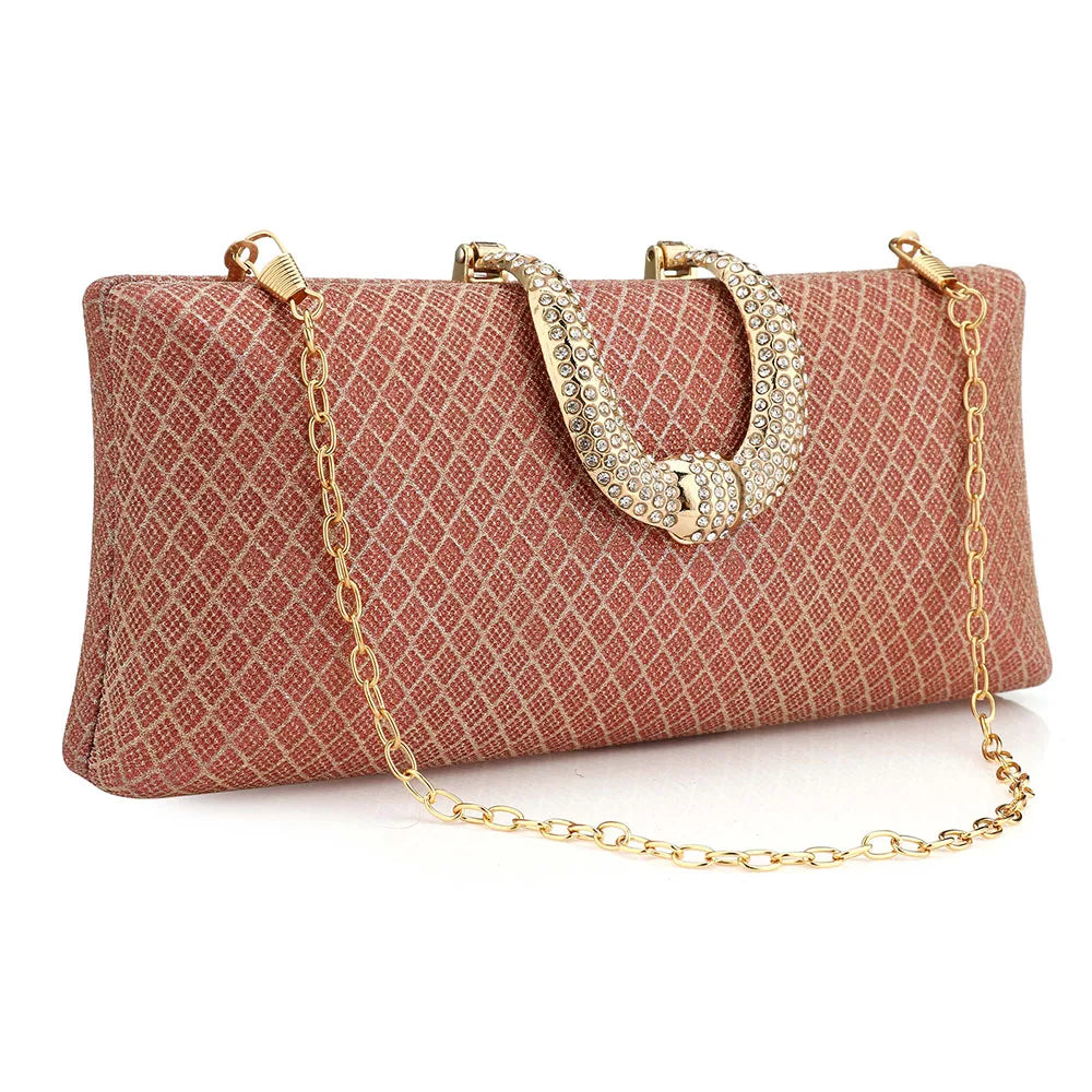 Women’s Luxury Gold Glitter Clutch