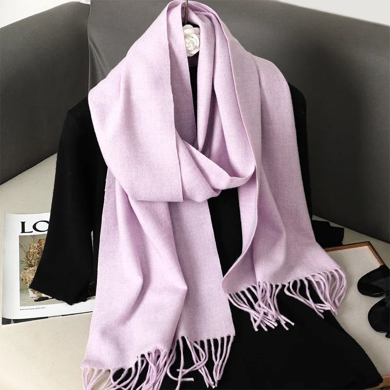 Women’s Warm Cashmere Scarf (62 Colors)