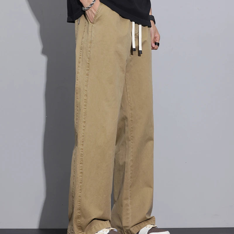 Men’s Cotton Straight Pants