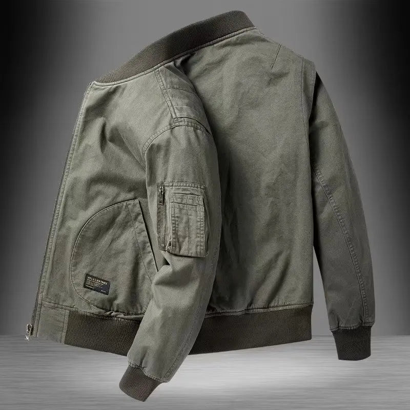 Loose Cotton Baseball Jacket