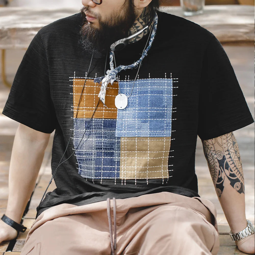 MEN’S VINTAGE COLOR BLOCK T-SHIRT