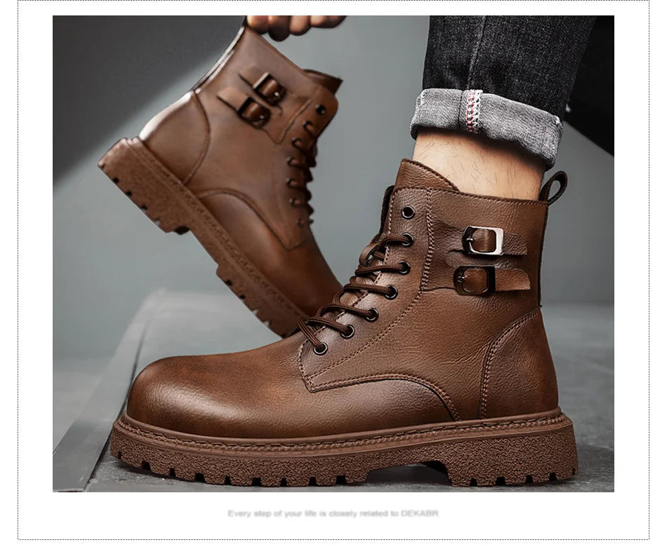 DEKABR Men’s Waterproof Snow Boots