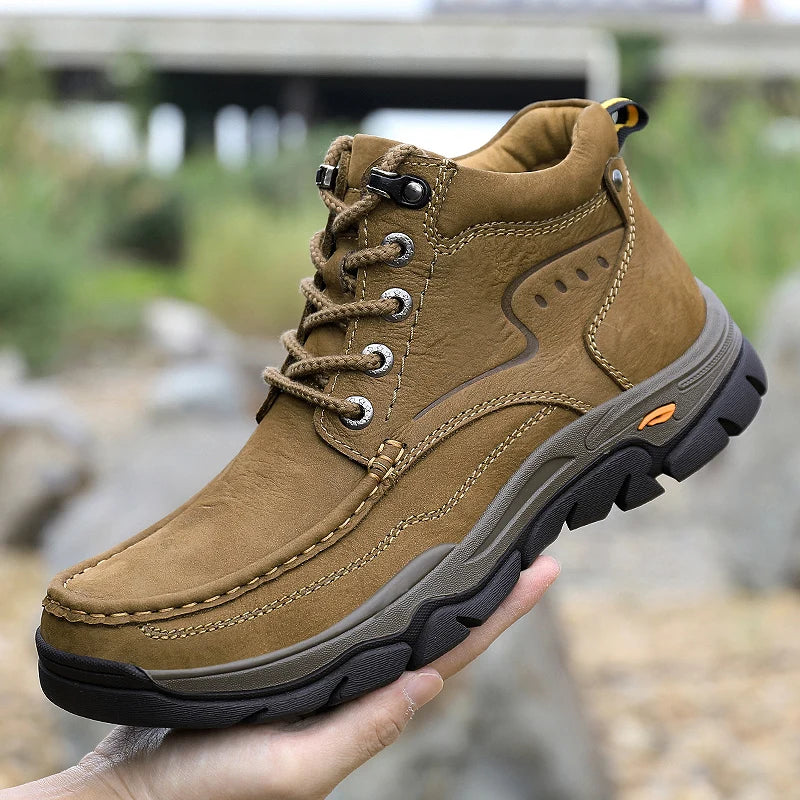 Luxury Leather Winter Motorcycle Boots