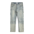 Men’s Contrast Washed Flare Jeans