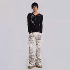 Unisex Retro Trumpet Denim Pants
