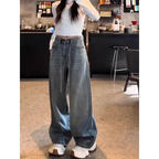 WOMEN’S RHINESTONE WIDE LEG JEANS