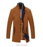 MENS  WINTER WOOL COATS SMART CASUAL THICK WARM WOOLEN