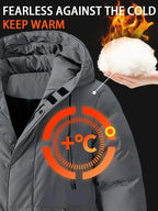 MEN'S HEAVYWEIGHT WINTER COAT WINDPROOF COLD WEATHER