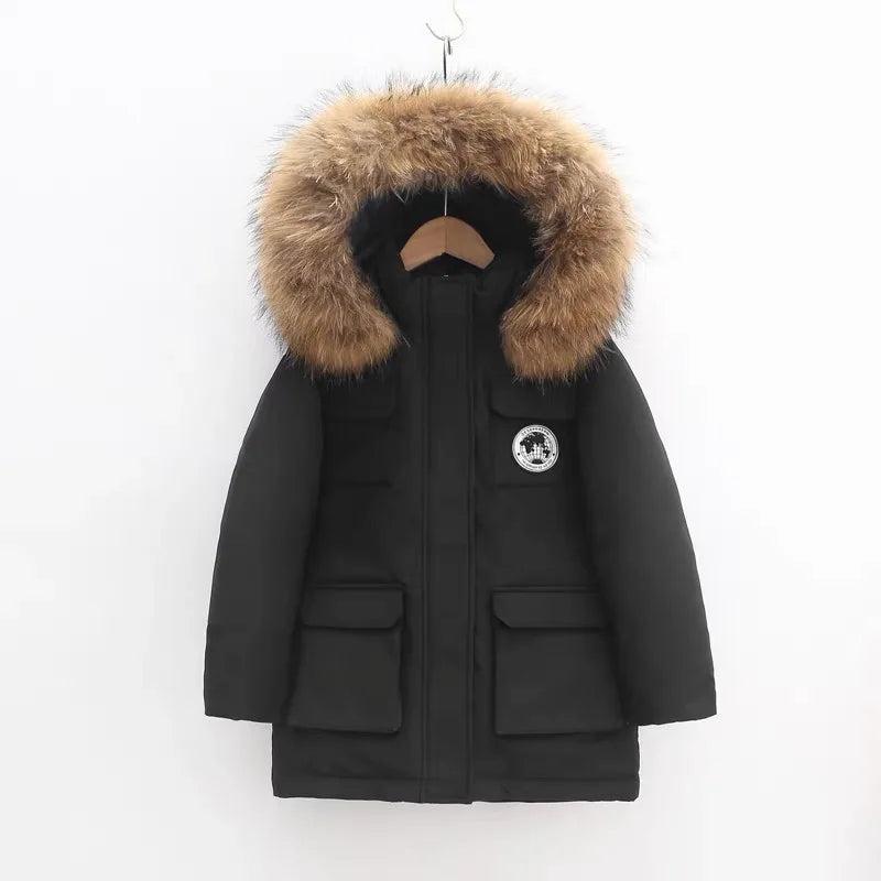 Warm Winter Coat for Boys (5–16 Years)