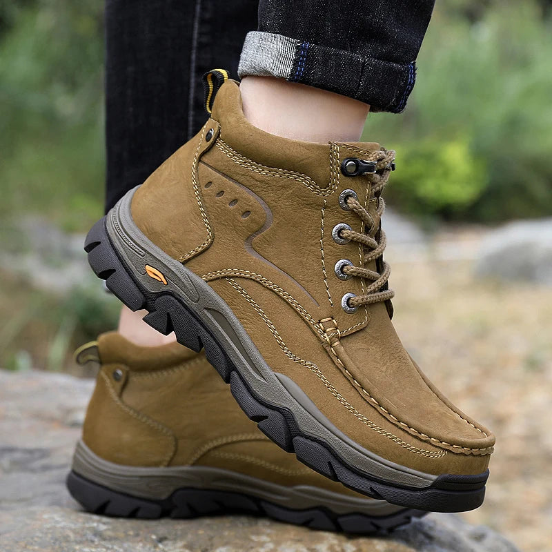 Luxury Leather Winter Motorcycle Boots