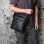 MEN'S LEATHER SHOULDER BAG