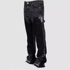Men’s Punk Skinny Flared Jeans