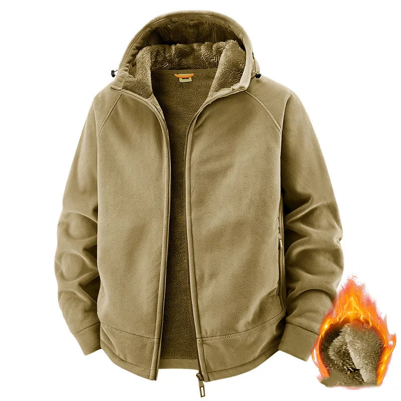 Men’s Plush Hooded Sport Jacket