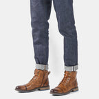 MEN'S ANKLE LEATHER BOOTS