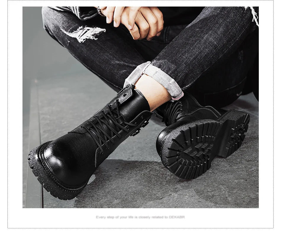DEKABR Men’s Waterproof Snow Boots