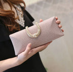 Women’s Luxury Gold Glitter Clutch