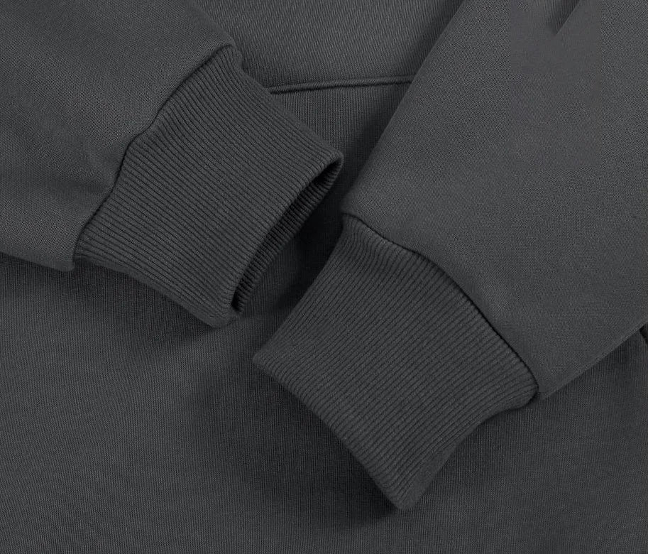 Winter Casual Thick Cotton Men's Top Solid Colour Hoodies Sweatshirt