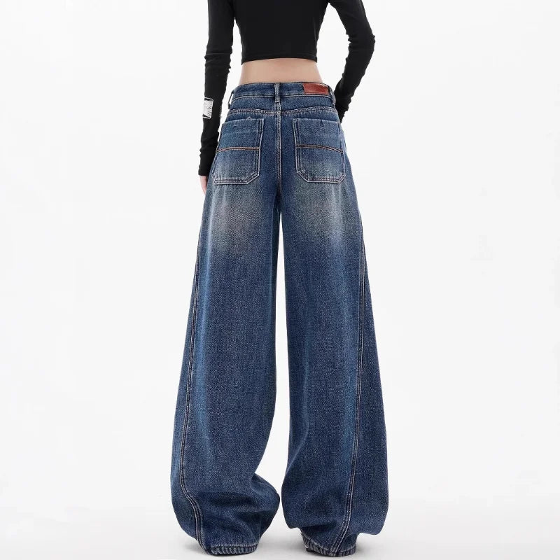 WOMEN’S  RETRO WIDE LEG JEANS