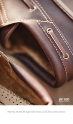 Maden Men’s Vintage Leather Derby Shoes