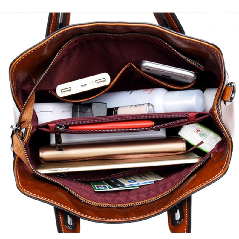 Women Genuine Leather Handbag Shoulder Cross body