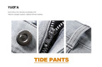 Men’s Patchwork Straight Jeans