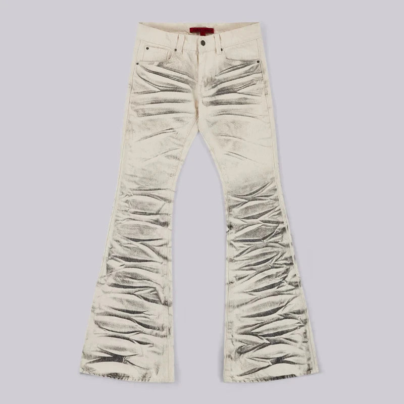 Unisex Retro Trumpet Denim Pants
