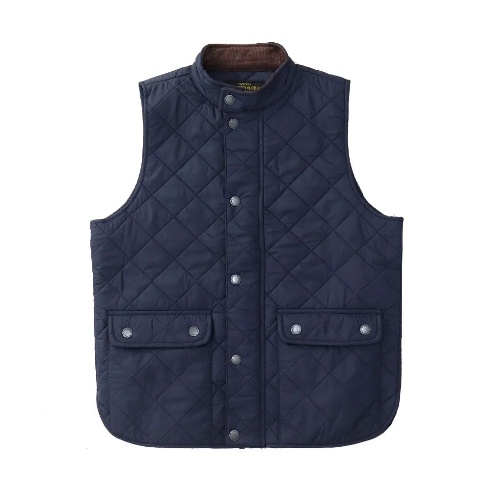 Men’s Retro Quilted Work Vest