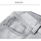 Men’s Patchwork Straight Jeans
