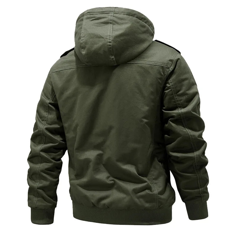 Men’s Fleece-Lined Winter Cargo Coat
