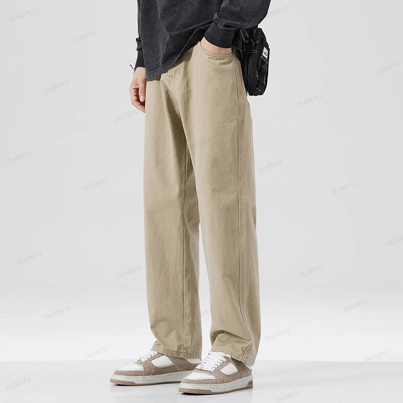 COTTON CASUAL PANTS MEN