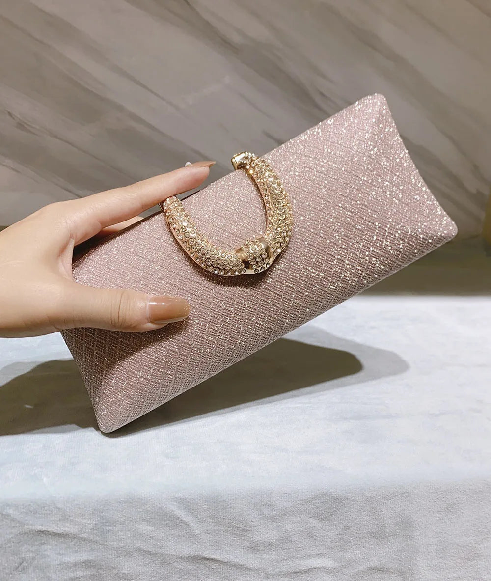 Women’s Luxury Gold Glitter Clutch