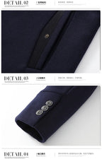 MENS  WINTER WOOL COATS SMART CASUAL THICK WARM WOOLEN